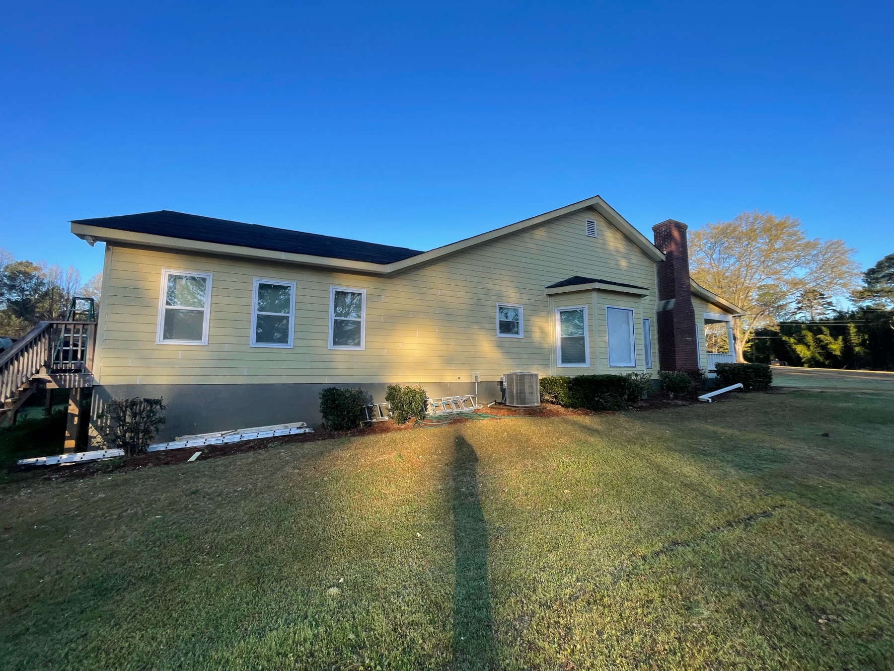 Completed siding and exterior paint project
